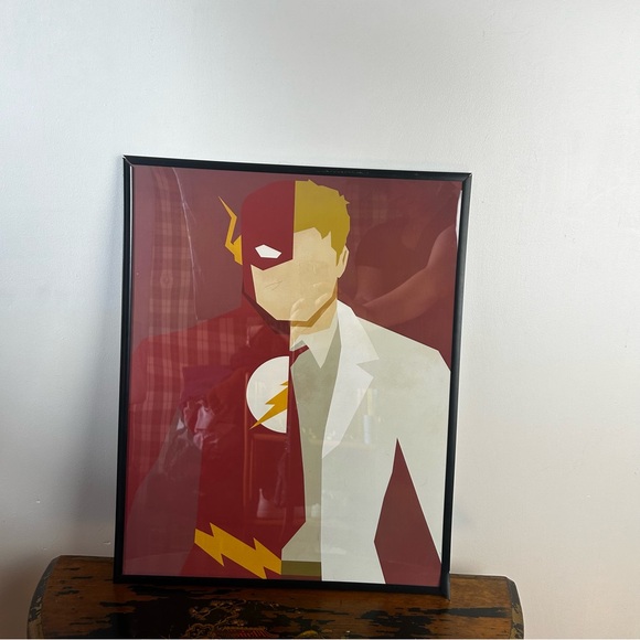 THE FLASH Superhero poster sold with or without frame 15x19.5” - Picture 3 of 3